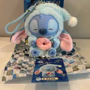 MINISO DISNEY STITCH Eat Before sleep Plush Keychain Collection blind box